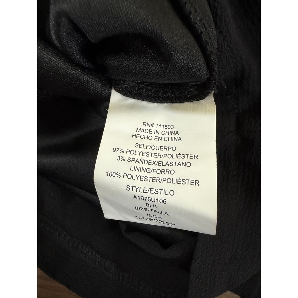 Lily Rose Womens Black Tie Front V-Neck Sleeveless Pocket Romper Small A1675U106 - Picture 7 of 7